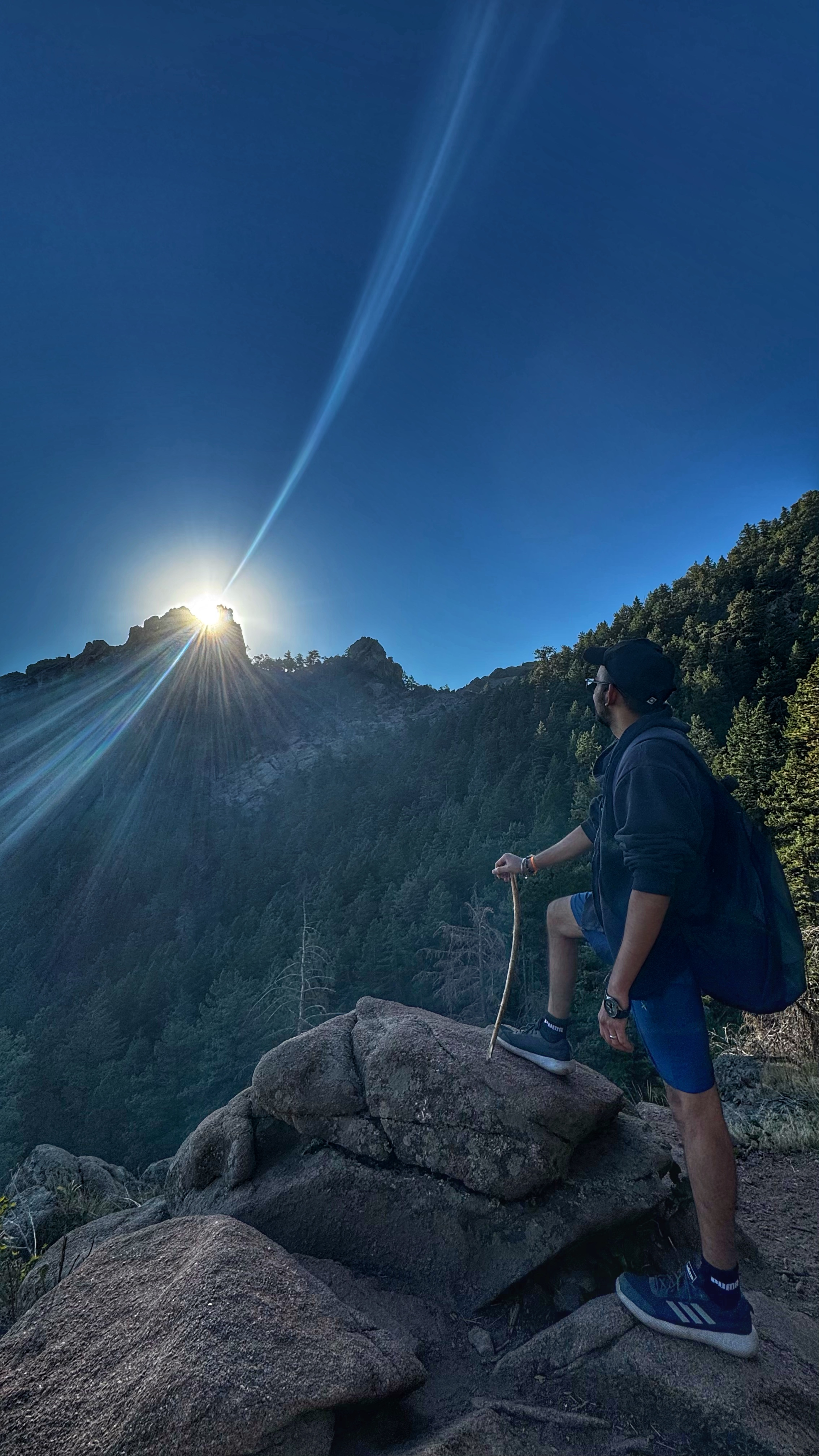Spending time in the mountains, a short break from tech.